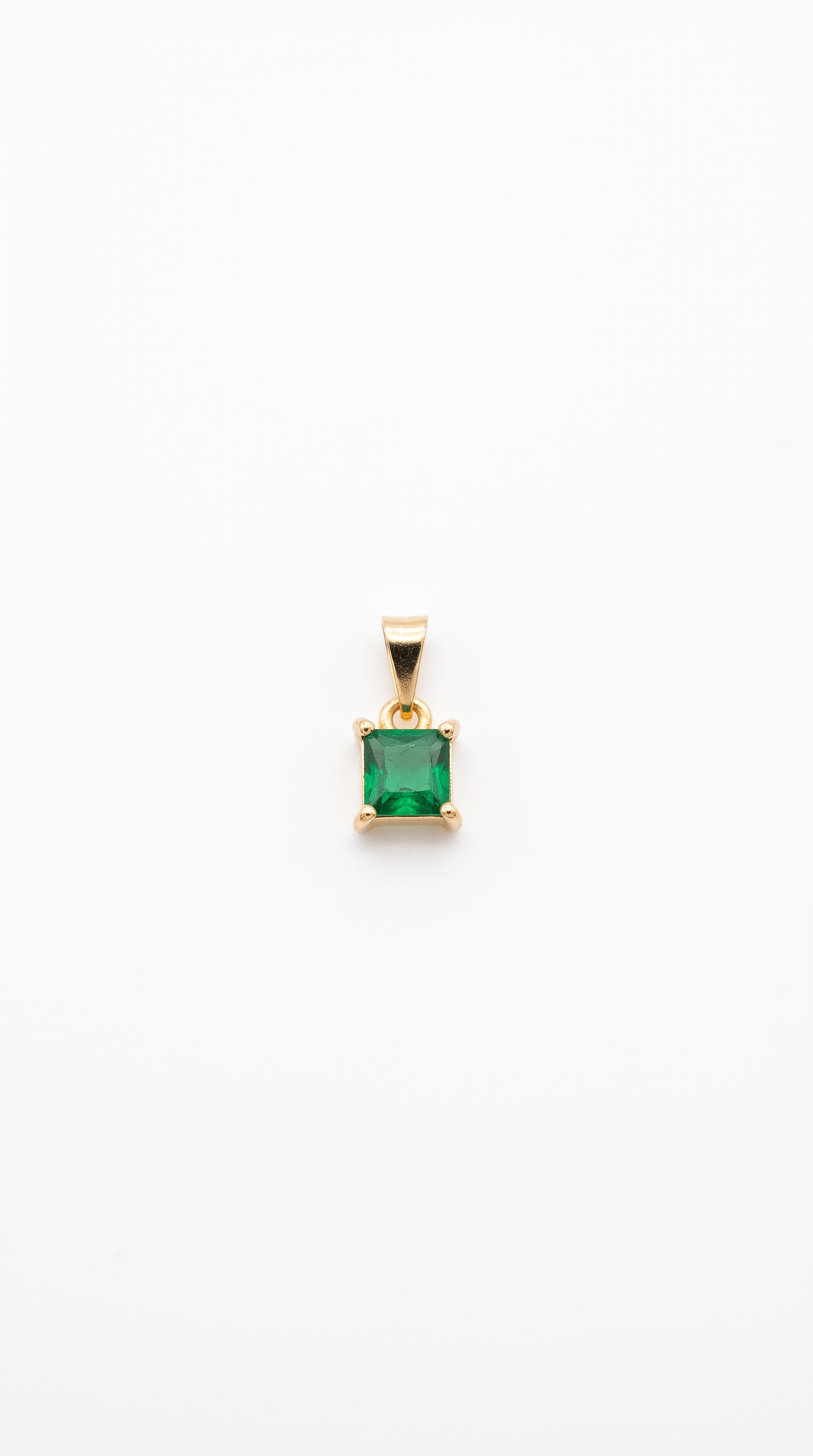 Dije Rectangular Esmeralda