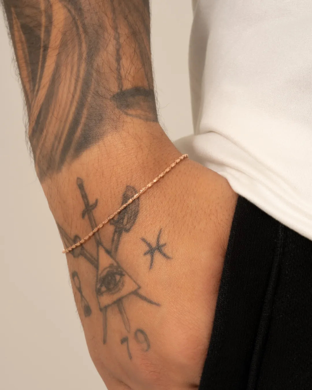 Pulsera canutillos diamantada